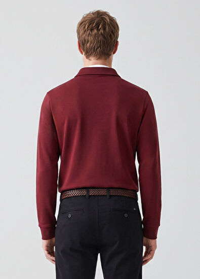 Beymen Club Comfort Fit Burgundy Polo T-Shirt - 5