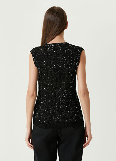 Golden Goose Siyah İşlemeli Bluz - 5