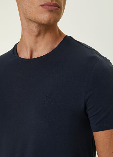 Beymen Club Navy Blue Basic T-shirt - 5