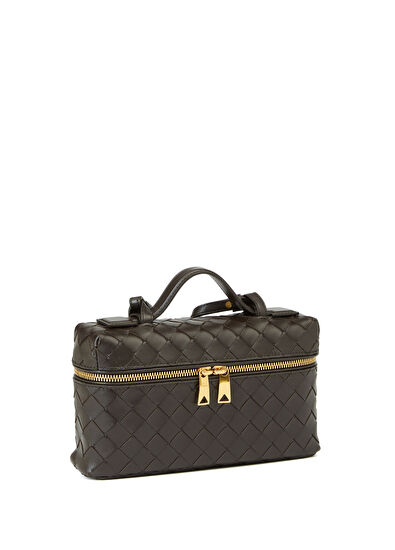 Bang Bang Koyu Kahverengi Kadın Deri Çanta - Görsel 4