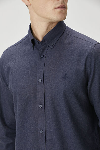 Beymen Club Comfort Fit Navy Blue Shirt - 5