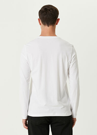 Beymen Club Beyaz Basic Uzun Kollu T-shirt - 5