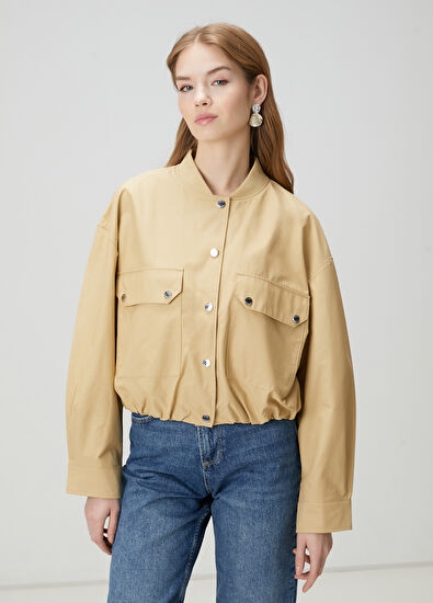 Beymen Club Beige Bomber Coat - 5