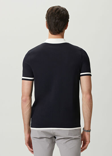 Beymen Club Navy Blue Short Sleeve Knit Shirt - 5