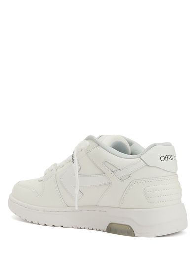 Off-White Siyah Beyaz Kadın Deri Sneaker - 3