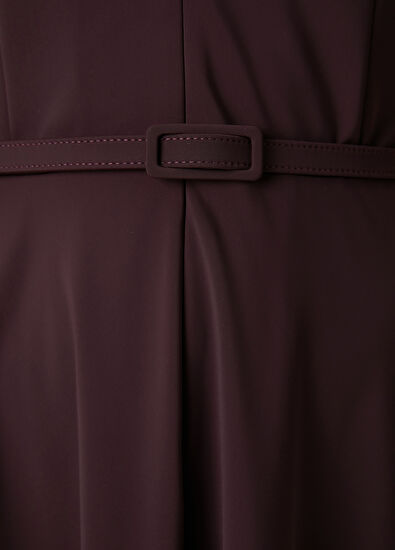 Beymen Club Midi Shirt Dress With Burgundy Belt - 5