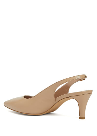 Beymen Club Nude Deri Topuklu Ayakkabı - 3