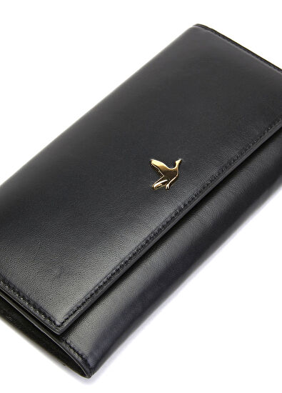 Beymen Club Siyah Kadın Büyük Deri Cüzdan - 5