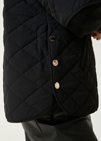 Beymen Club Black Hooded Quilted Coat - 5