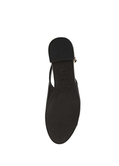 Siyah Kadın Deri Babet - Görsel 7