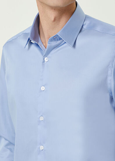 Beymen Club Comfort Fit Mavi Gömlek - 5