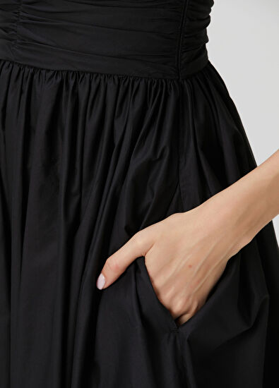 Matteau Swim Siyah Midi Plaj Elbisesi - 5