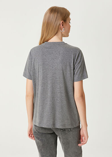 Beymen Club Gri Melanj T-shirt - 6