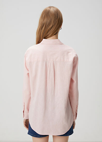 Beymen Club Somon Keten Gömlek - 4