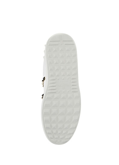 Valentino Garavani Untitled Open Beyaz Kadın Deri Sneaker - 5