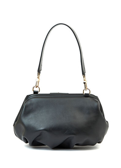 Beymen Club Volume Siyah Kadın Deri El Portföyü - 4