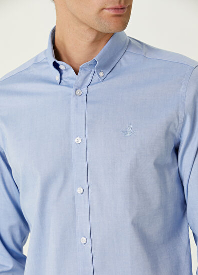 Beymen Club Comfort Fit Light Blue Shirt - 4