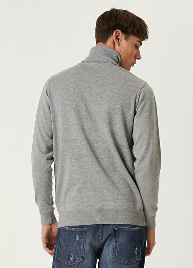 Beymen Club Grey Turtleneck Sweater - 4