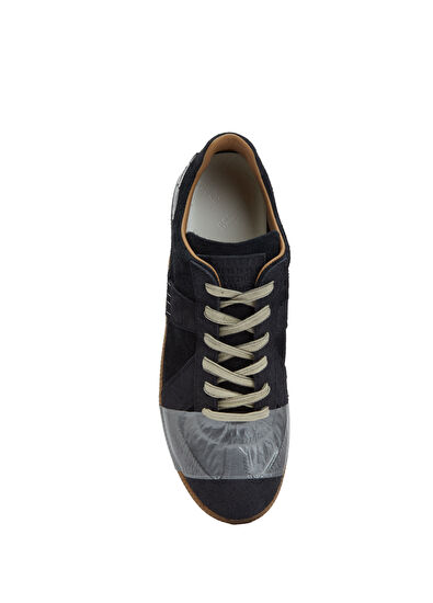 Maison Margiela Black Men's Suede Sneakers - 4