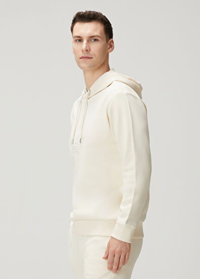 Beymen Club Ekru Kapüşonlu Sweatshirt - 3