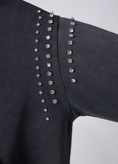 Beymen Club Anthracite Embellished Hoodie - 6