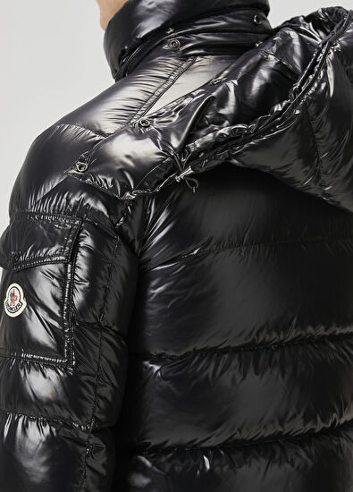 Moncler Black Hooded Puff Coat - 6