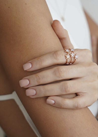 Felix Star 14 Ayar Sarı Altın Kadın Yüzük - Görsel 7