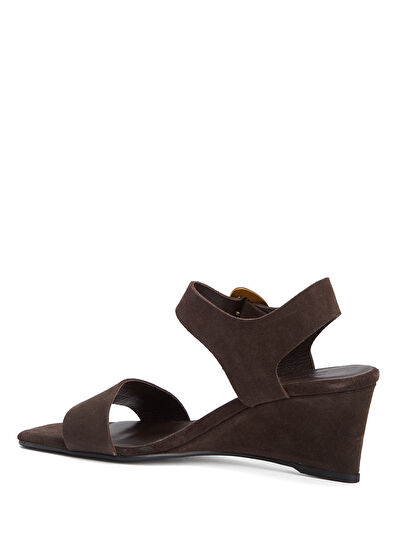 Beymen Club Brown Amorphous Buckles Women's Leather Sandals - 3