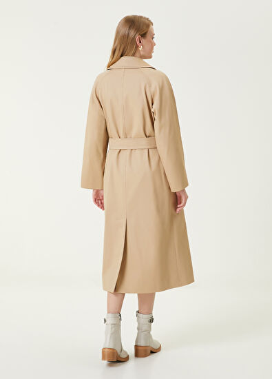Beymen Club Beige Belted Trench Coat - 6