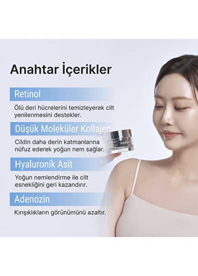 Lepique Glass Skin 14Days Miracle Retinol Night Cream Anti-Wrinkle and Anti-Elasticity Cream Giving the Appearance of Glass Skin 50 ml - 5