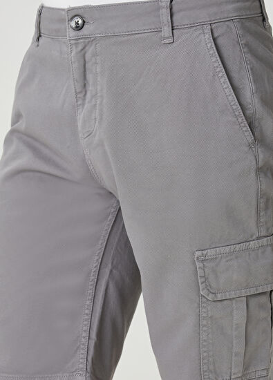 Beymen Club Gri Kargo Şort - 4
