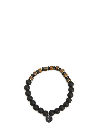 Beymen Club Siyah Doğal Taşlı Erkek Bileklik - 4