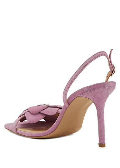 Beymen Club Pembe Çiçekli Kadın Deri Sandalet - 3