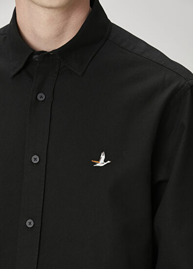 Beymen Club Comfort Fit Black Textured Shirt - 6