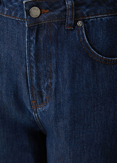 Beymen Club Indigo Palazzo Jean Pantolon - 6