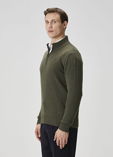 Maurizio Baldassari Dark Green Wool Knitwear - 3