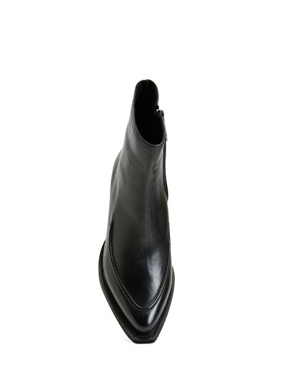 Beymen Club Black Womens Leather Boots - 4