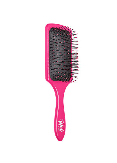 Wet Brush Paddle Detangler Pembe Dolaşık Açıcı Geniş Kadın Saç Fırçası  - 3