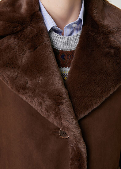 Beymen Club Brown Faux Fur Inside Coat - 5