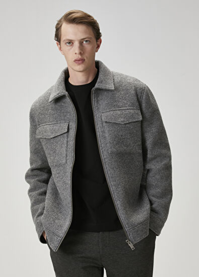 Beymen Club Gri Melanj Bretagna Ceket - 3