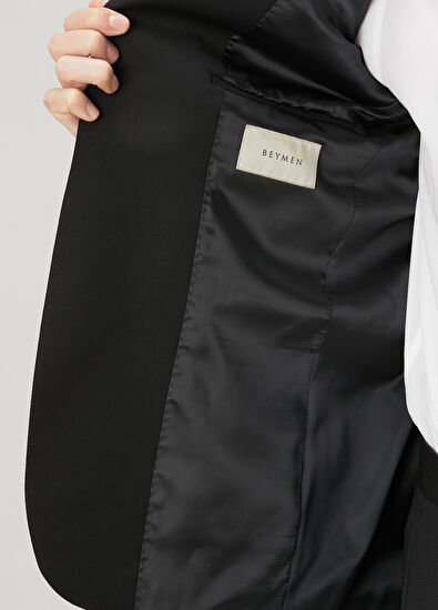 Drop 6 Siyah Yün Takım Elbise - Görsel 7