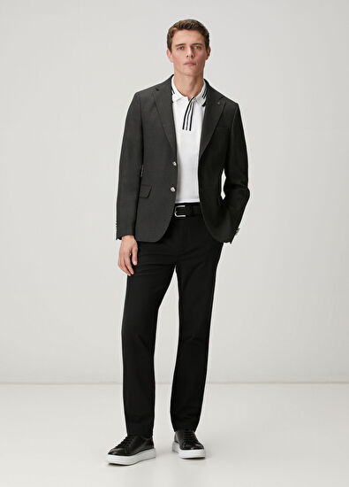 Beymen Club Beyaz Comfort Fit Patı Ve Kol Ucu Çizgili Polo T-s - 3