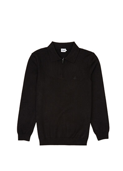 Beymen Club Black Polo Sweater - 6