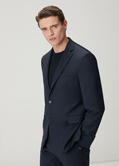 Beymen Club Lacivert İnce Yün Takım Elbise - 11