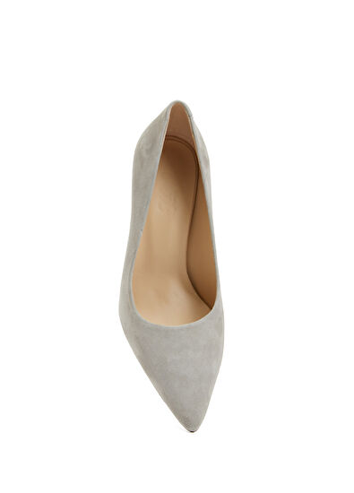 Beymen Club Açık Gri Süet Stiletto - 4