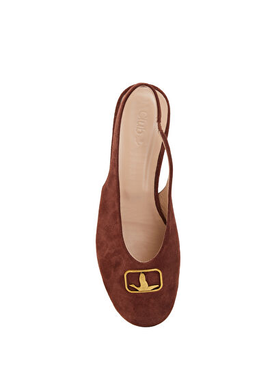 Beymen Club Burgundy Leather Ballet Flats - 4