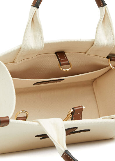 Beymen Club Ecru Small Women's Canvas Bag - 5