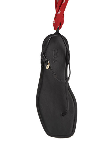 Beymen Club Black Women's Leather Sandals - 4