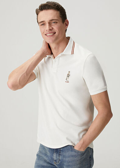 Beymen Club Kırık Beyaz Comfort Fit Clubby Pike Polo T-shirt - 4