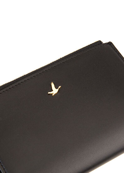 Beymen Club Siyah Çift Fermuarlı Kadın Deri Cüzdan Pasaportluk - 5